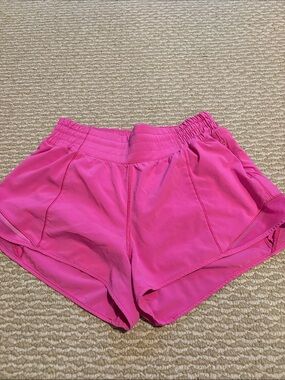 lululemon athletica Hot Pink Running Shorts